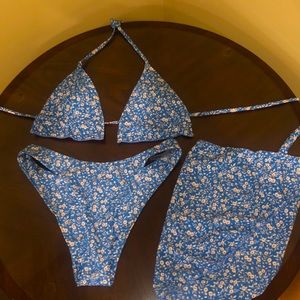 2 Piece Bathing suit with cover up!